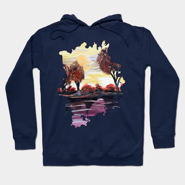 Autumn Sundown Hoodie by adamzworld